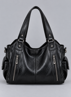 Sac à main de cours multipoches - Justine