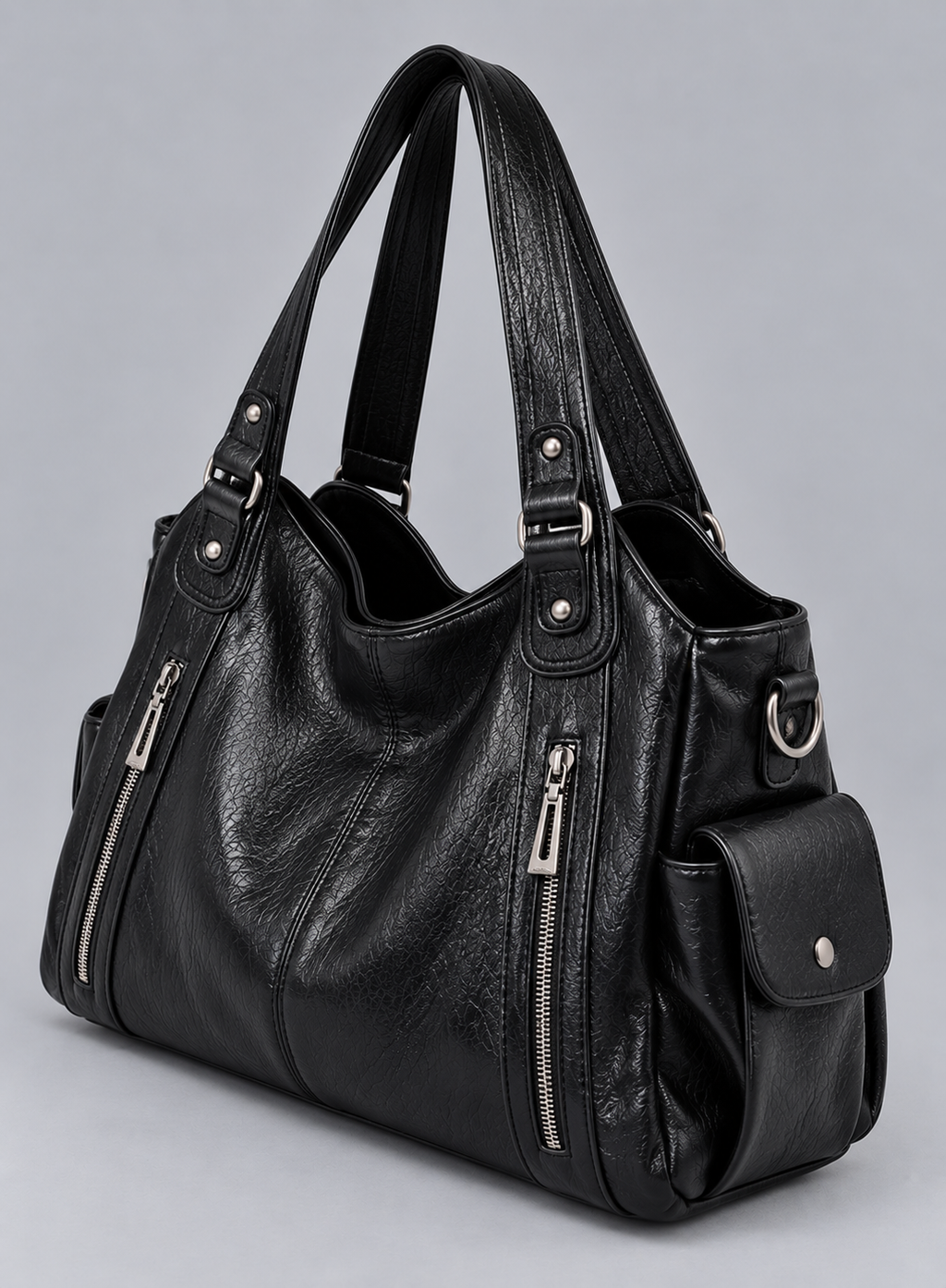 Sac à main de cours multipoches - Justine