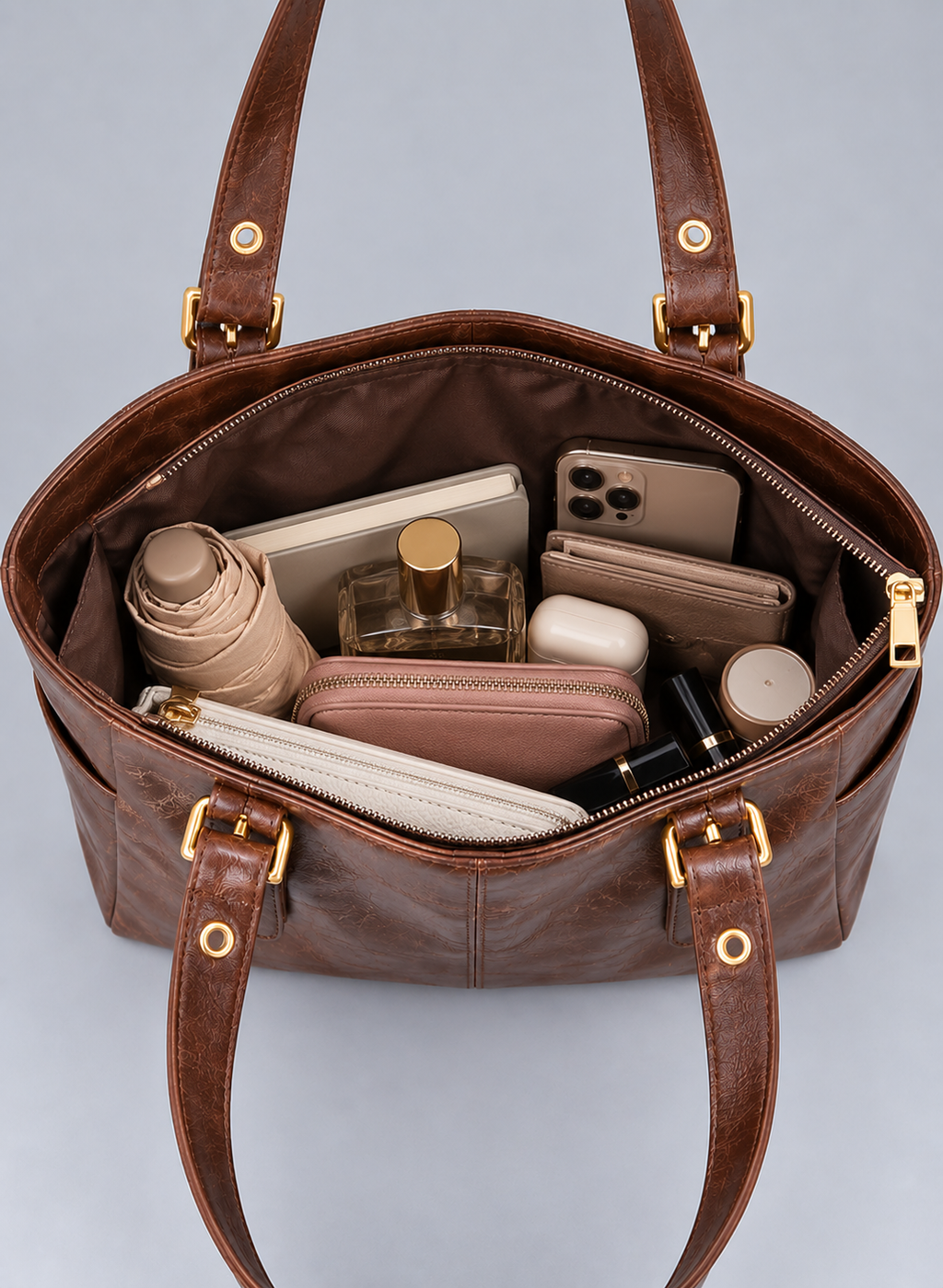 Sac à main de cours femme grand capacité vintage - Aya