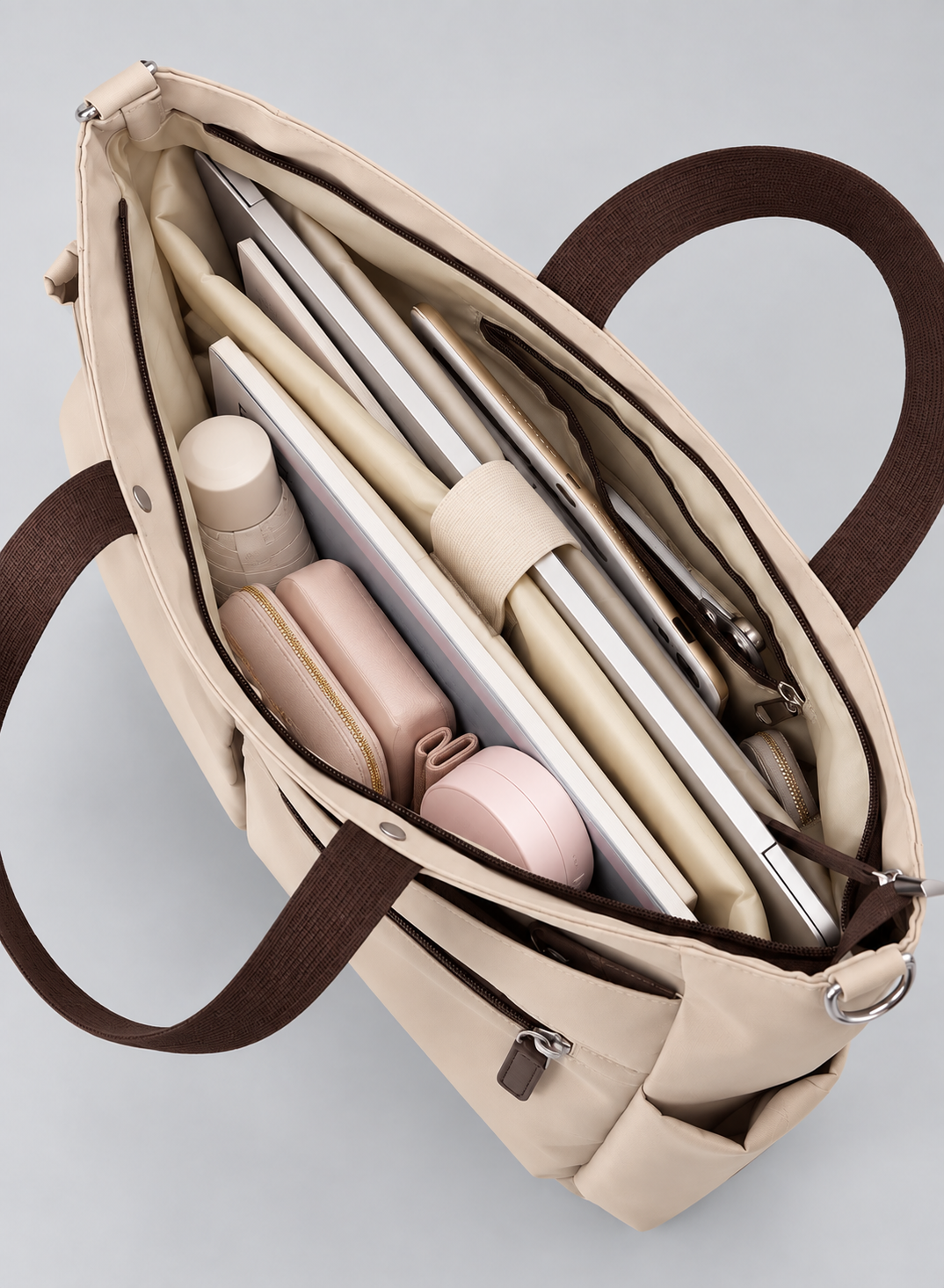 Sac à main bandoulière grand format ordinateur - Lana