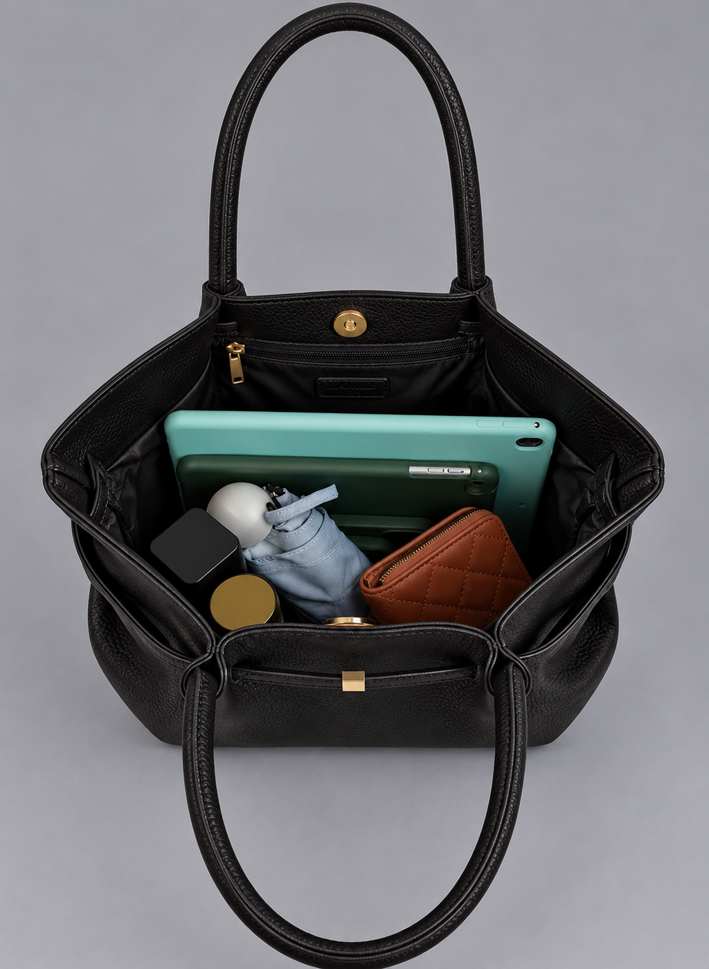 Sac cabas cuir grainé tendance - Lia