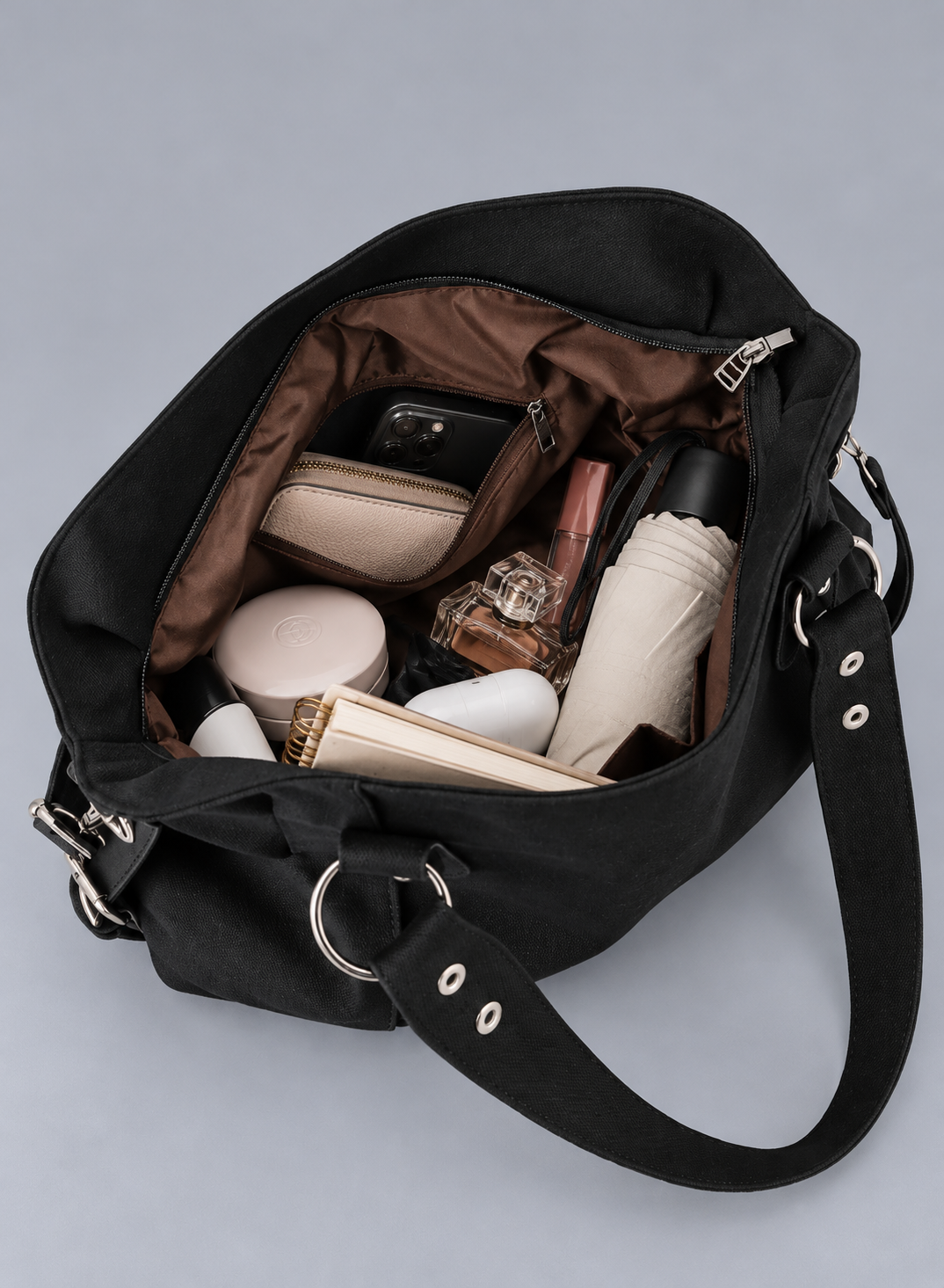 Sac à main de cours en daim - Alma
