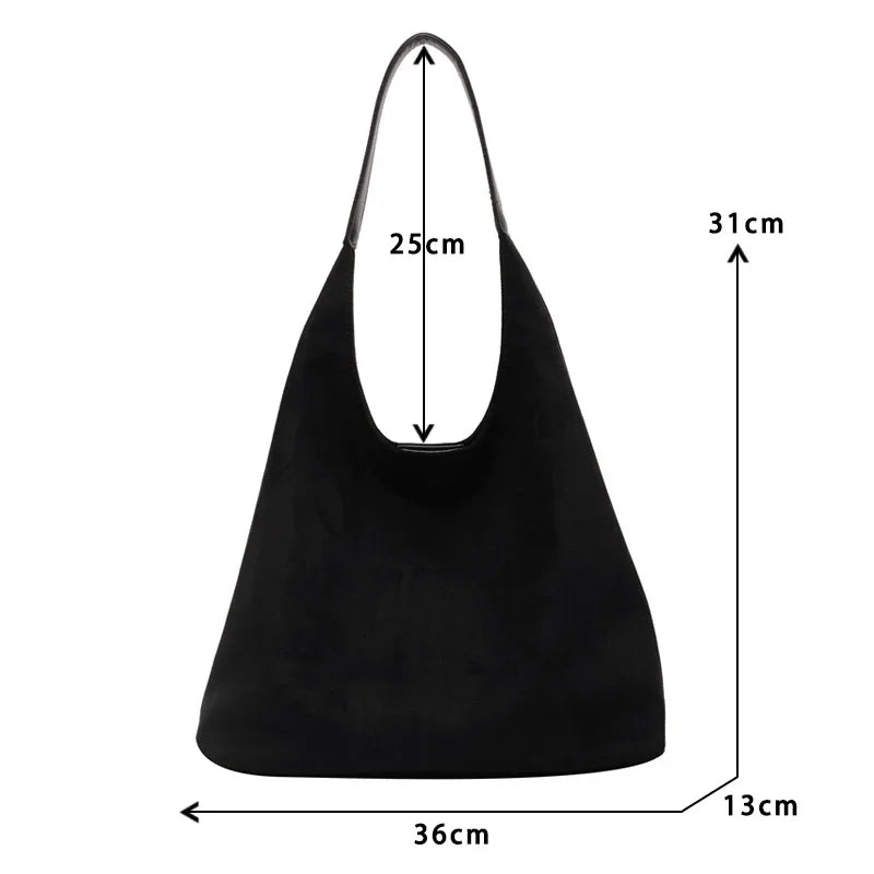 Sac à main en daim - Ambre