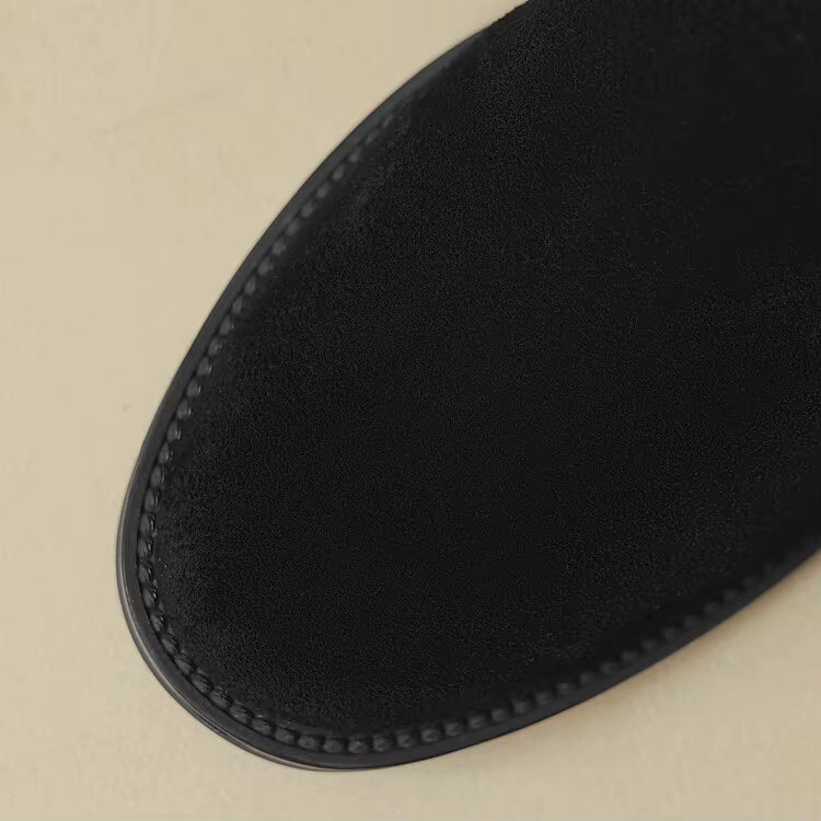 Santiags en daim à talon bout pointu – ÉLORIS