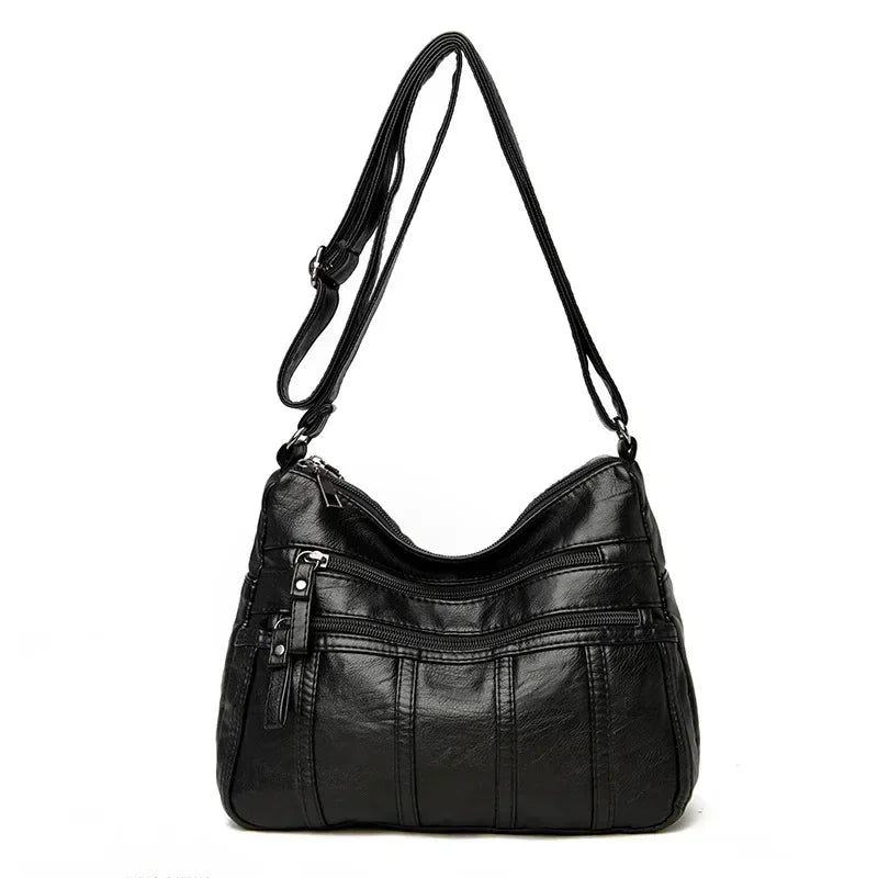 Sac bandoulière femme cuir souple - Selma