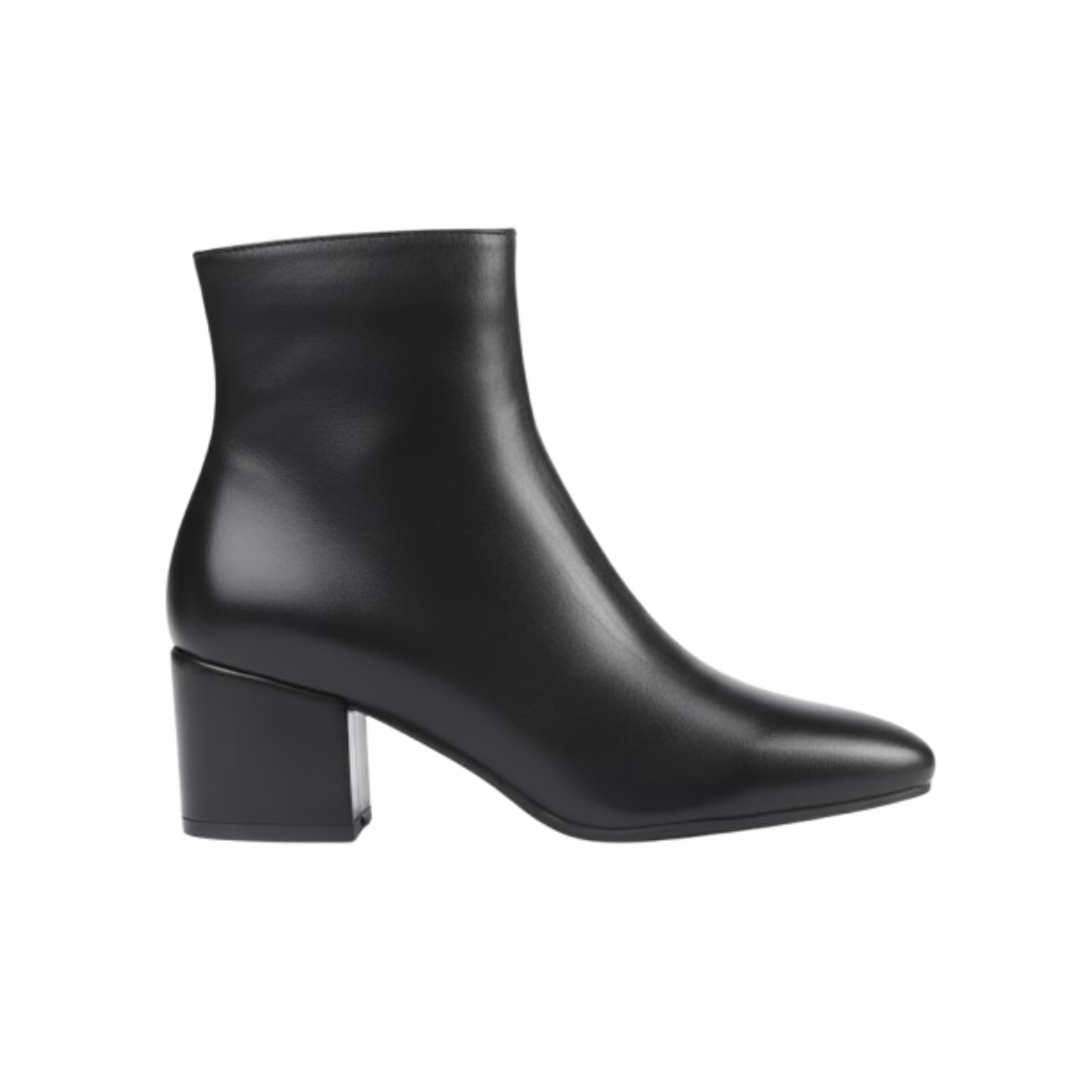 Bottines en similicuir à talon carré – ÉLYRA