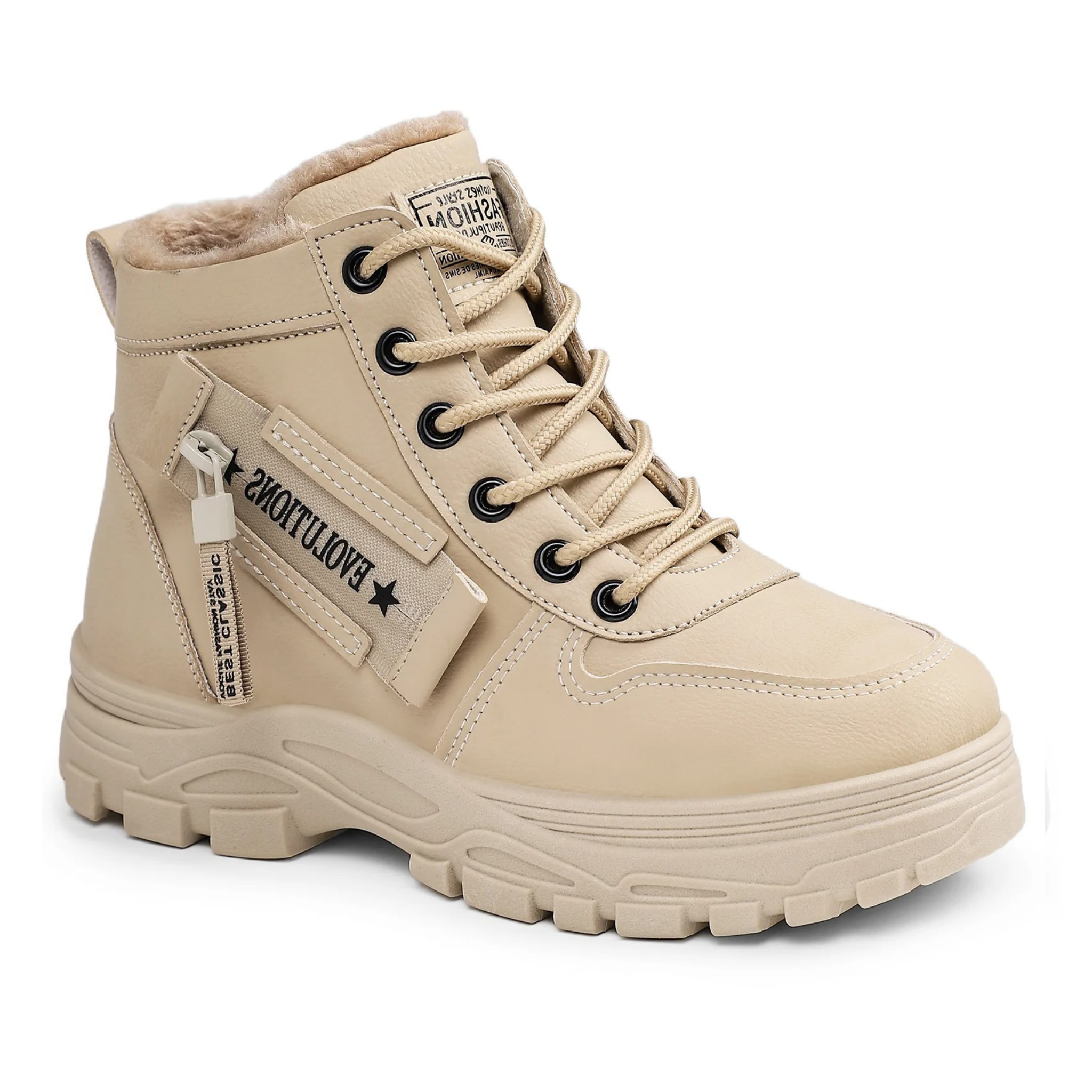 Bottines d'Hiver à Semelle Épaisse Fourrure - KÉLIA