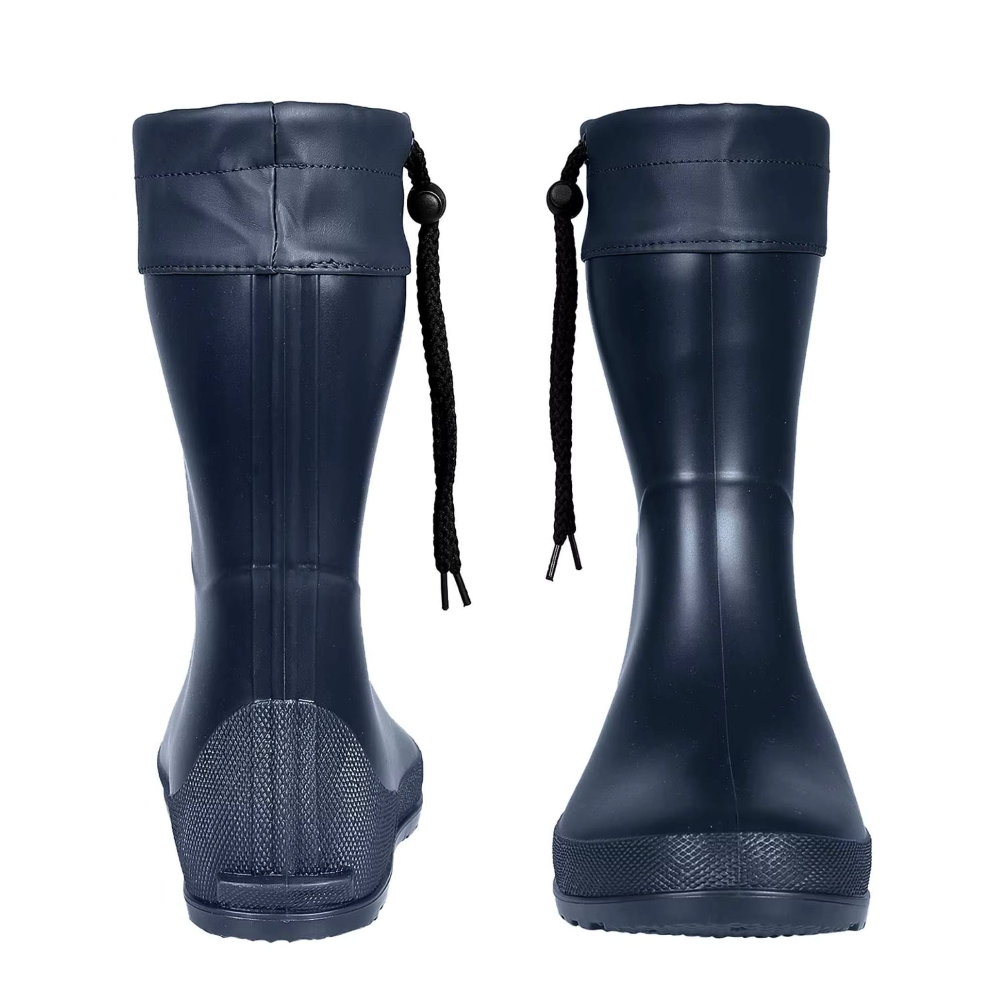 Bottines de pluie à talon carré bout rond - VALIA