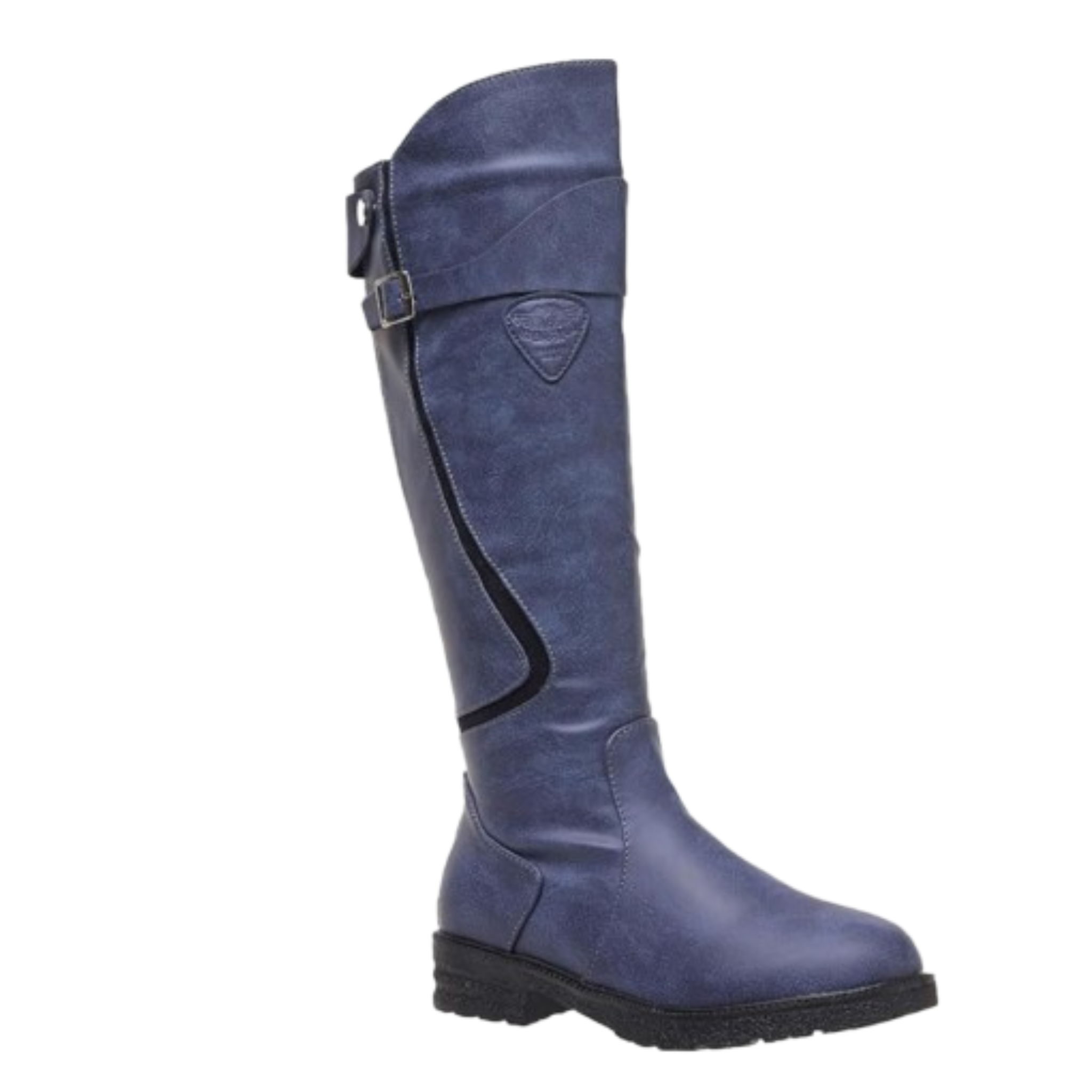 Bottes equitations en similicuir hautes genou - STELLA