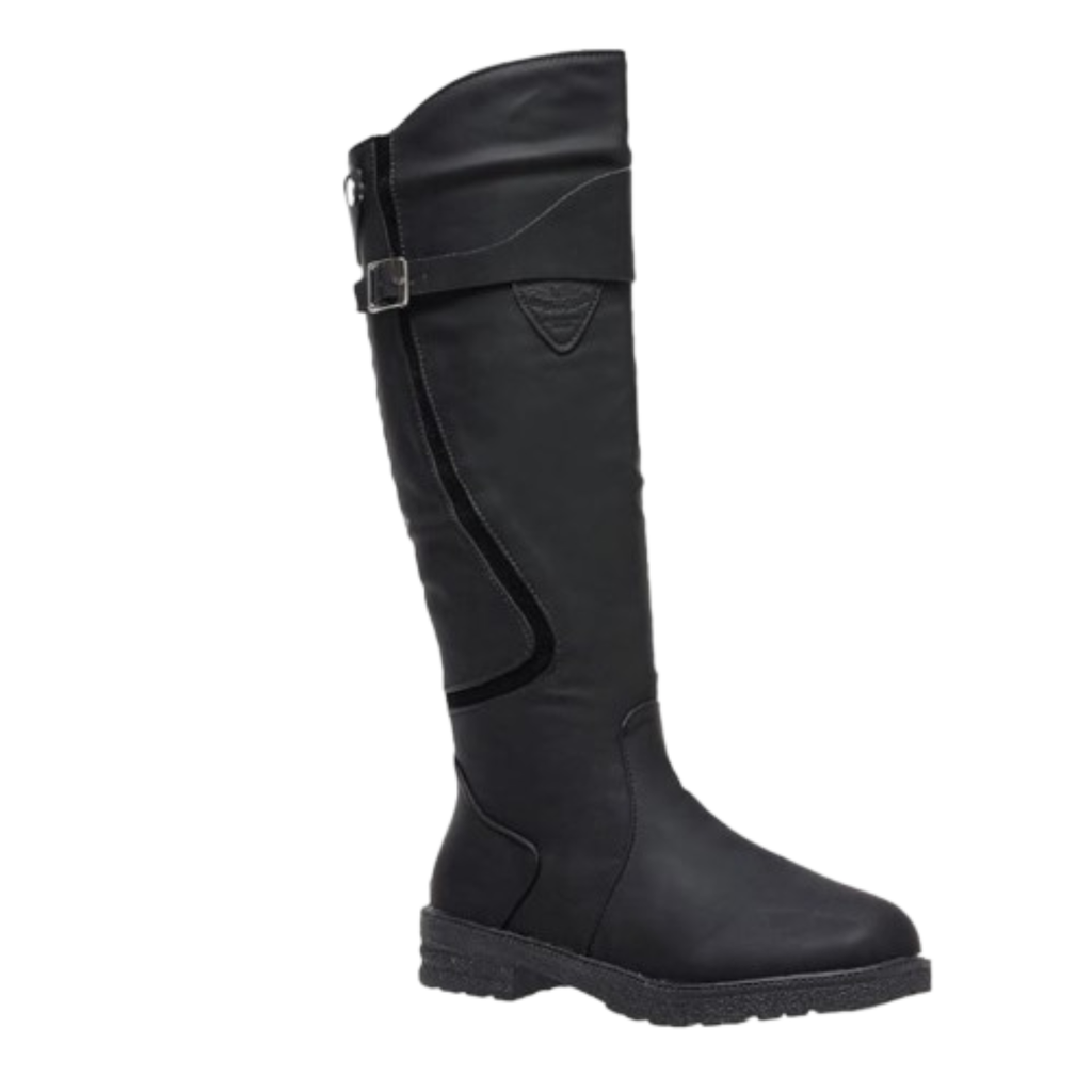 Bottes equitations en similicuir hautes genou - STELLA