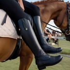 Bottes equitations en similicuir hautes genou - MIRALYS