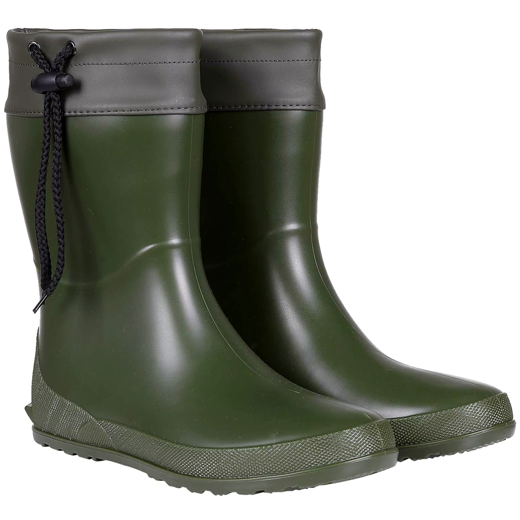 Bottines de pluie à talon carré bout rond - VALIA