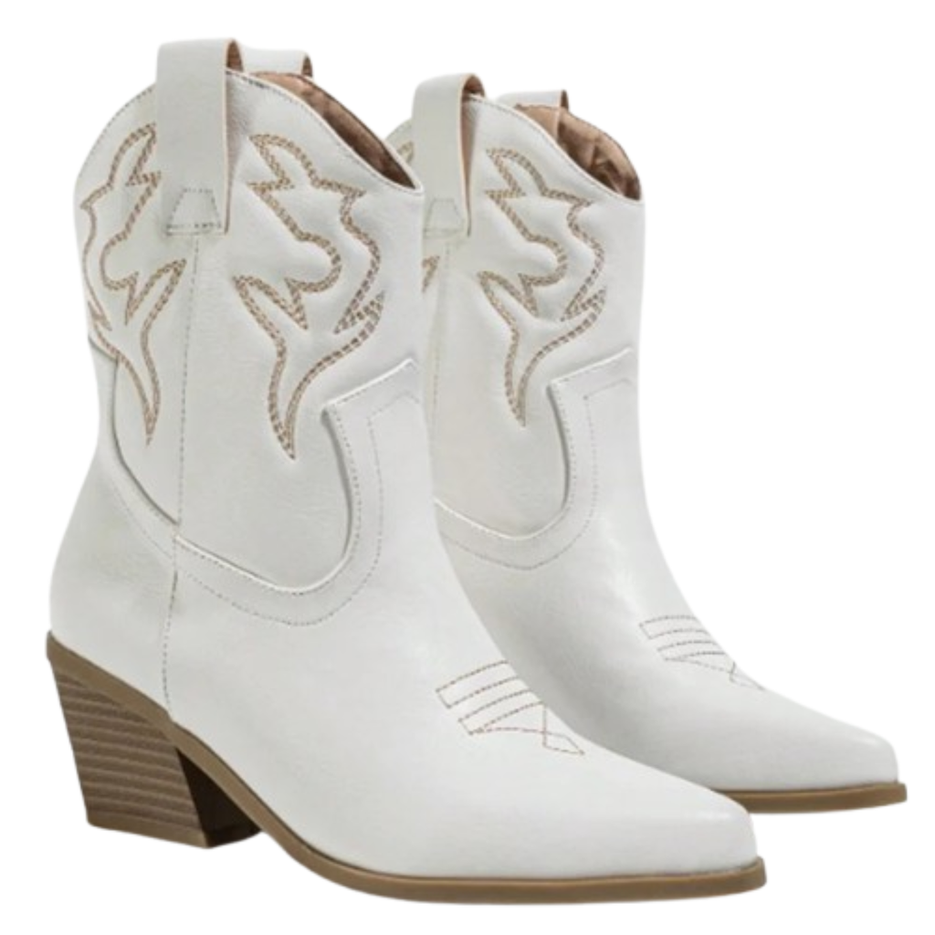 Santiags en similicuir à talon bout pointu - LYSSA