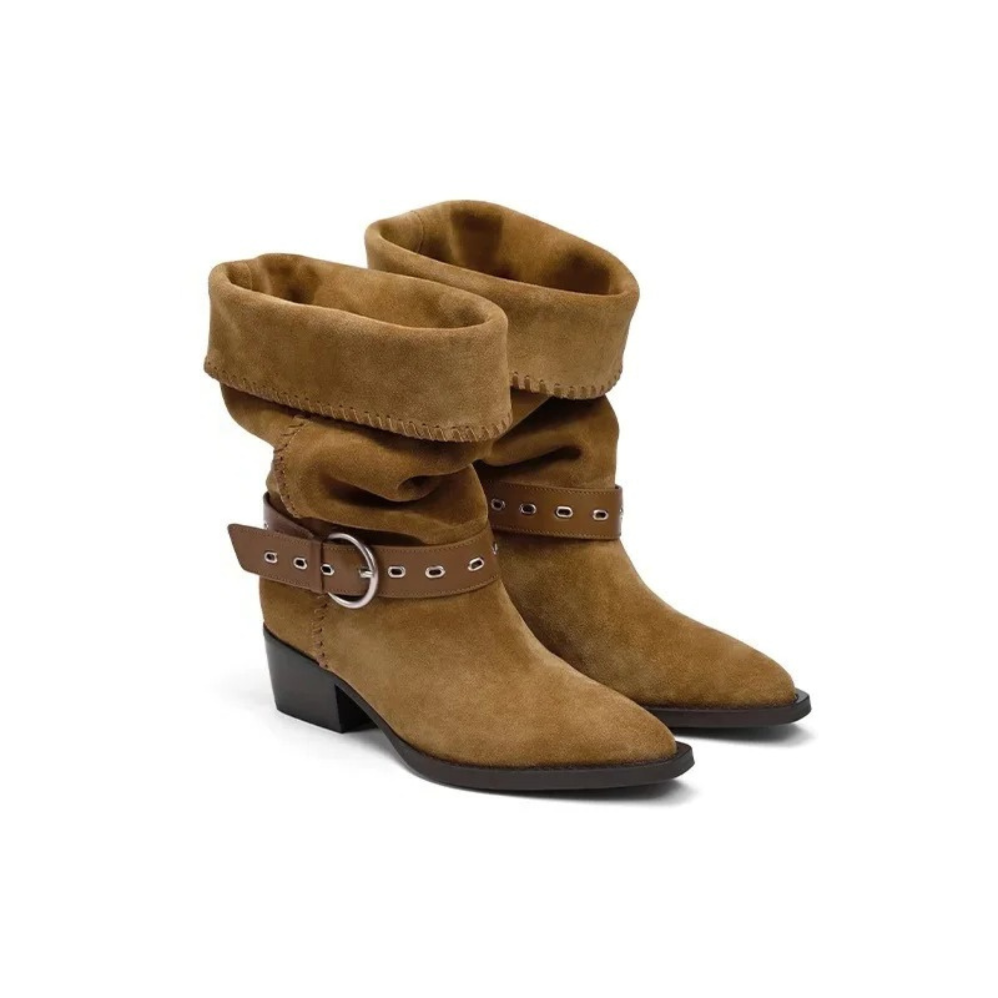 Santiags en similicuir à talon bout pointu - ALINA