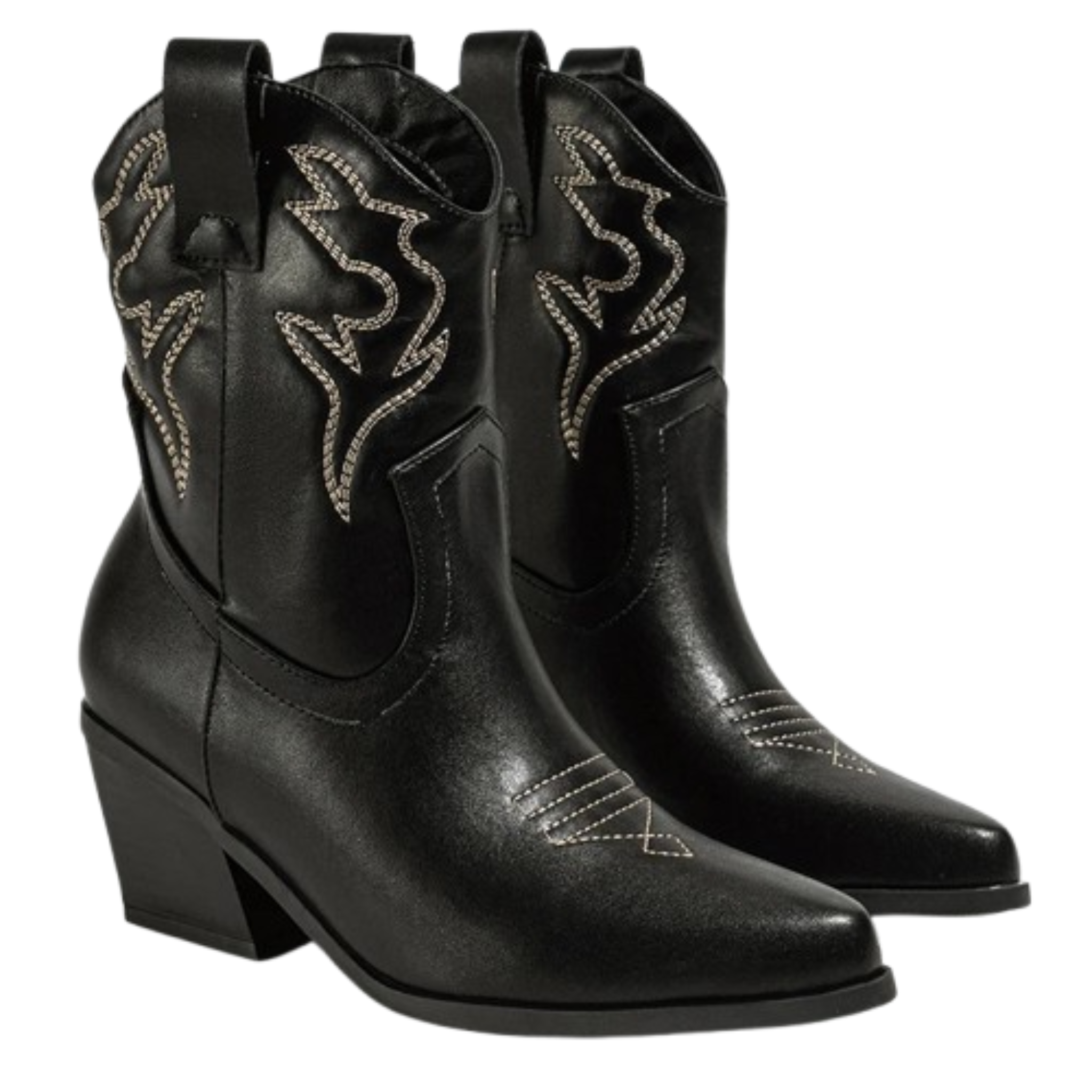 Santiags en similicuir à talon bout pointu - LYSSA