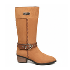 Santiags en daim vegan à talon bout pointu - NALIA