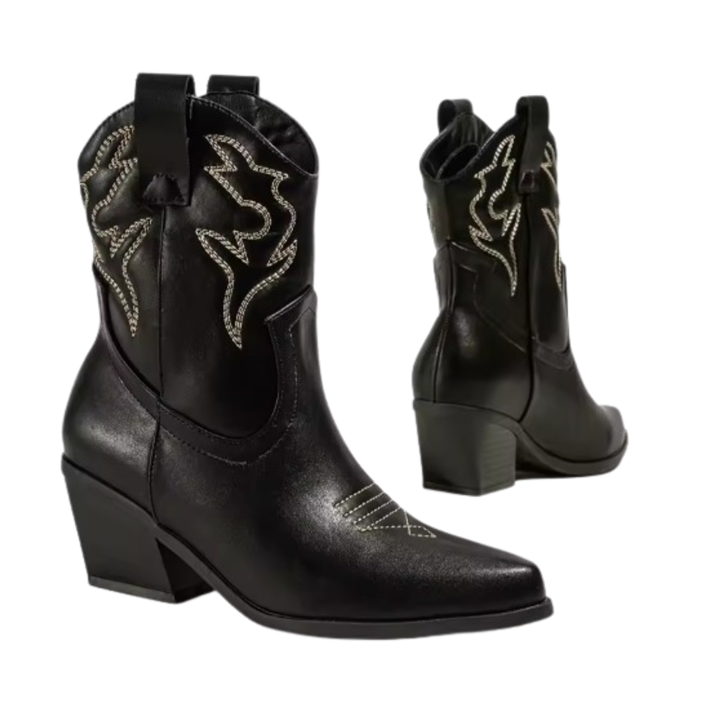 Santiags en similicuir à talon bout pointu - LYSSA