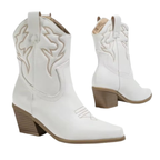 Santiags en similicuir à talon bout pointu - LYSSA