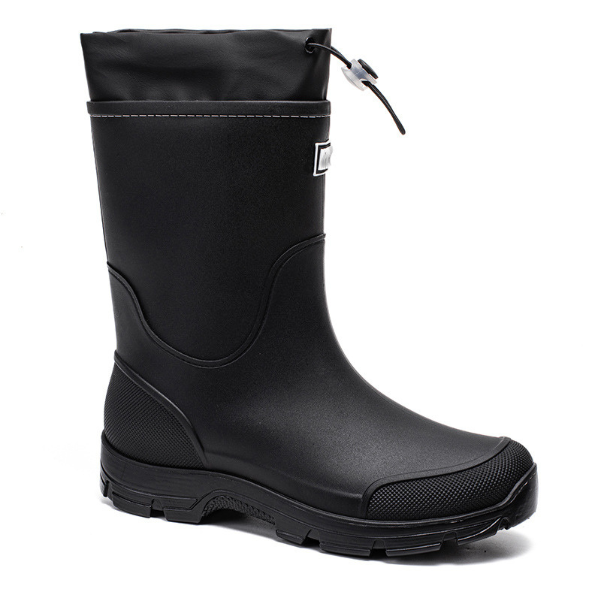 Bottines de pluie à talon carré bout rond - SAVÉRA