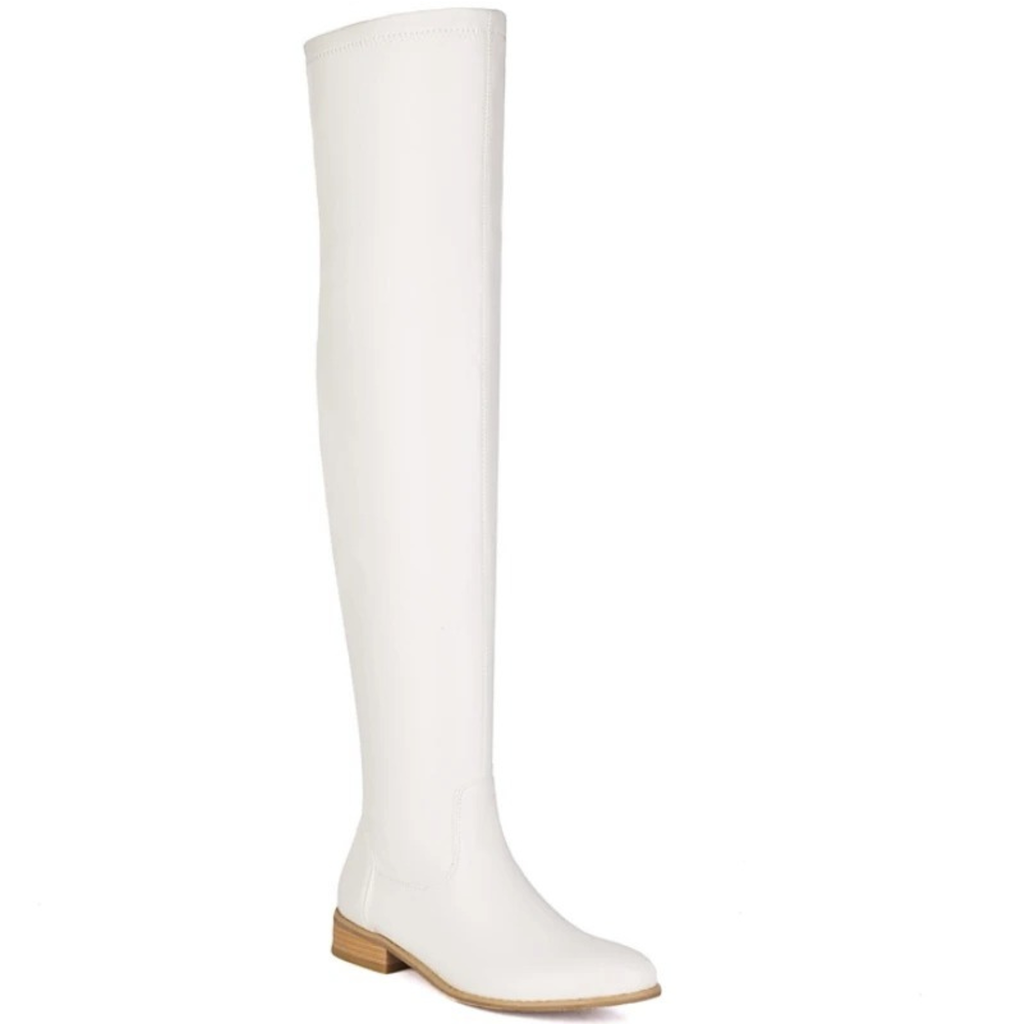 Cuissardes en similicuir à talon bout pointu - ELIANA