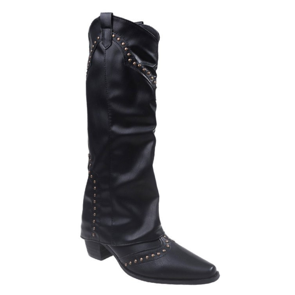 Santiags en similicuir à talon bout pointu - ARÉNA