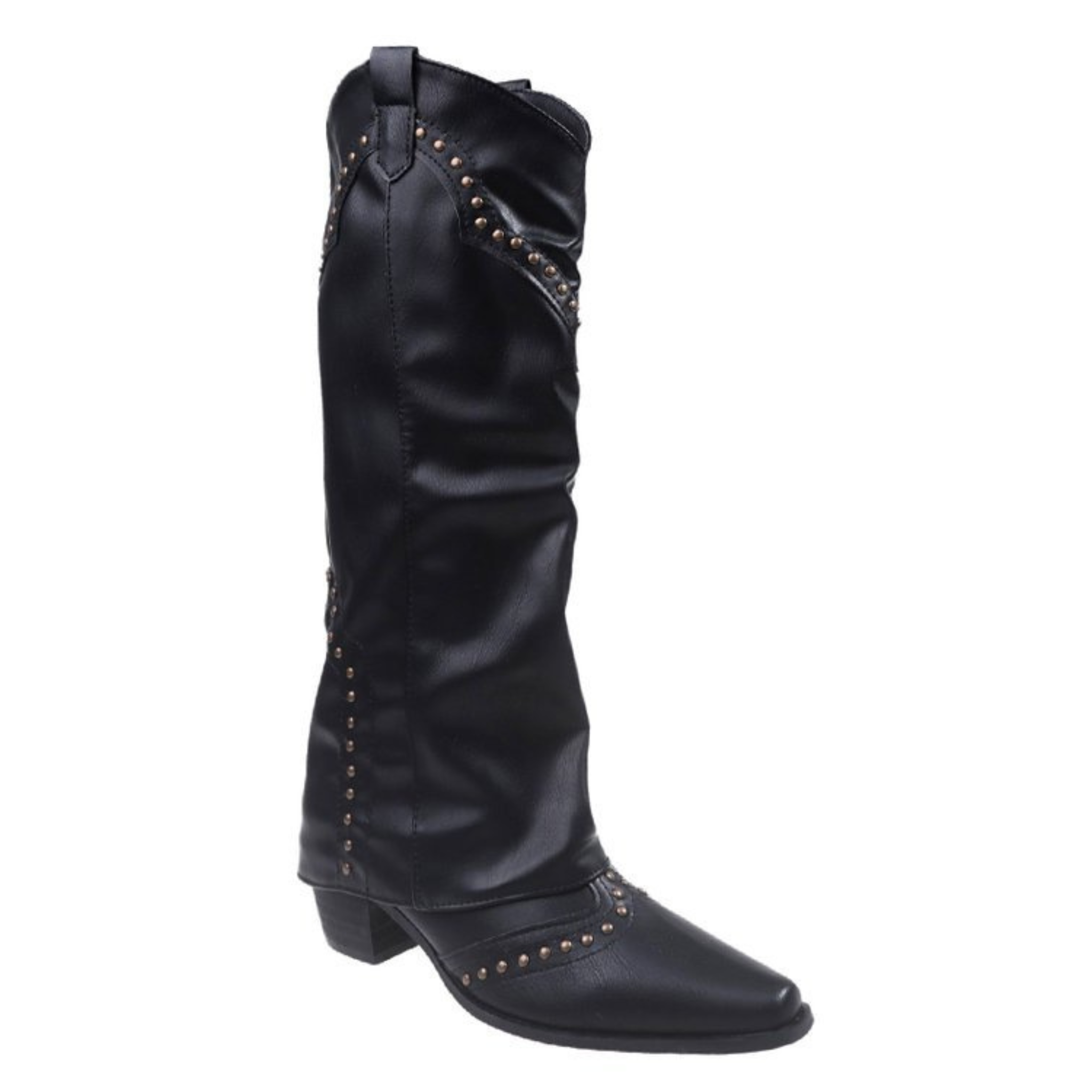 Santiags en similicuir à talon bout pointu - ARÉNA