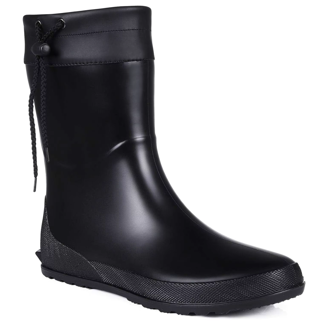 Bottines de pluie à talon carré bout rond - VALIA