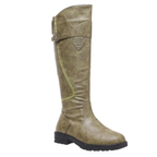 Bottes equitations en similicuir hautes genou - STELLA