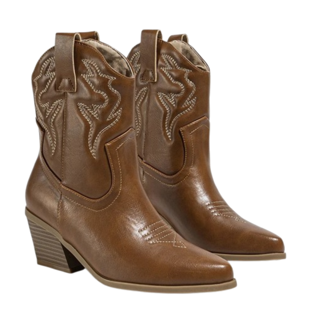 Santiags en similicuir à talon bout pointu - LYSSA