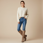 Bottes beige - Look 1