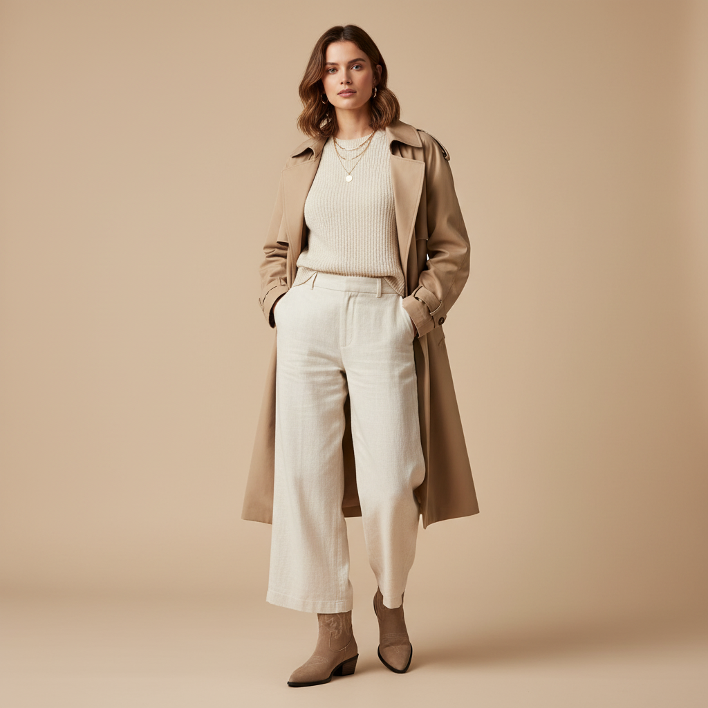 Bottes beiges - Look 1