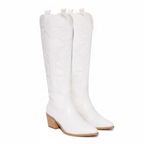 Bottes blanches angle 3/4