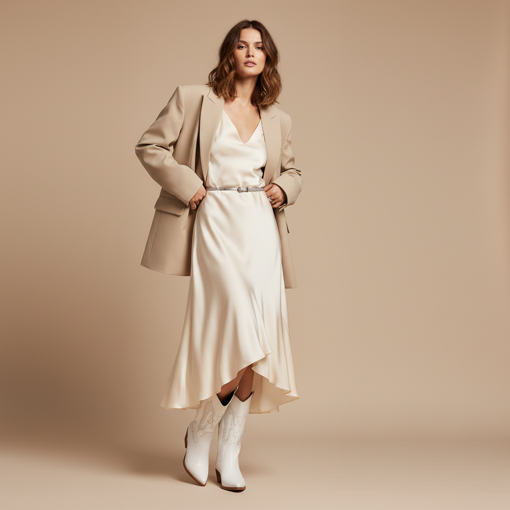 Bottes blanches - Look 1