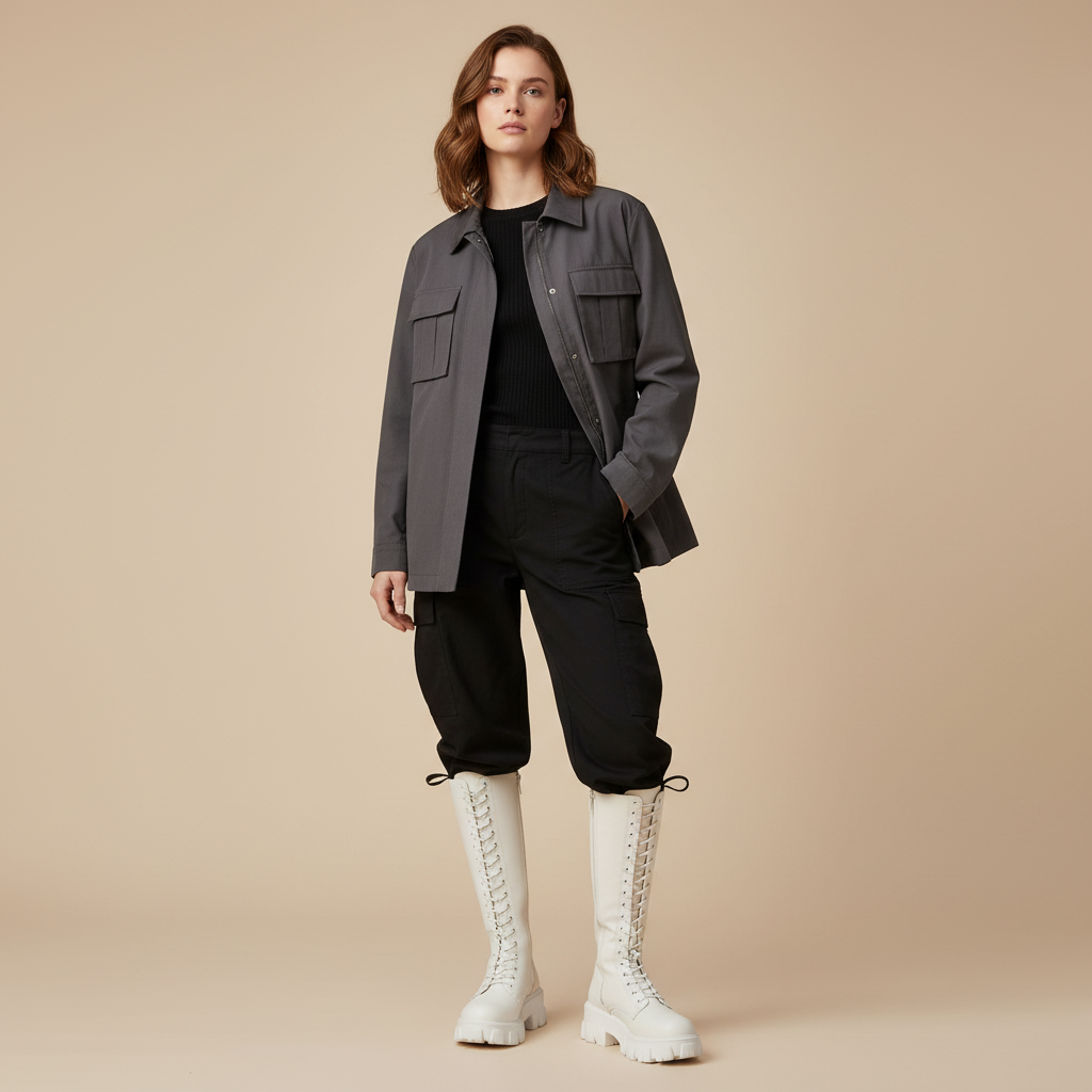 Bottes blanches - Look 2