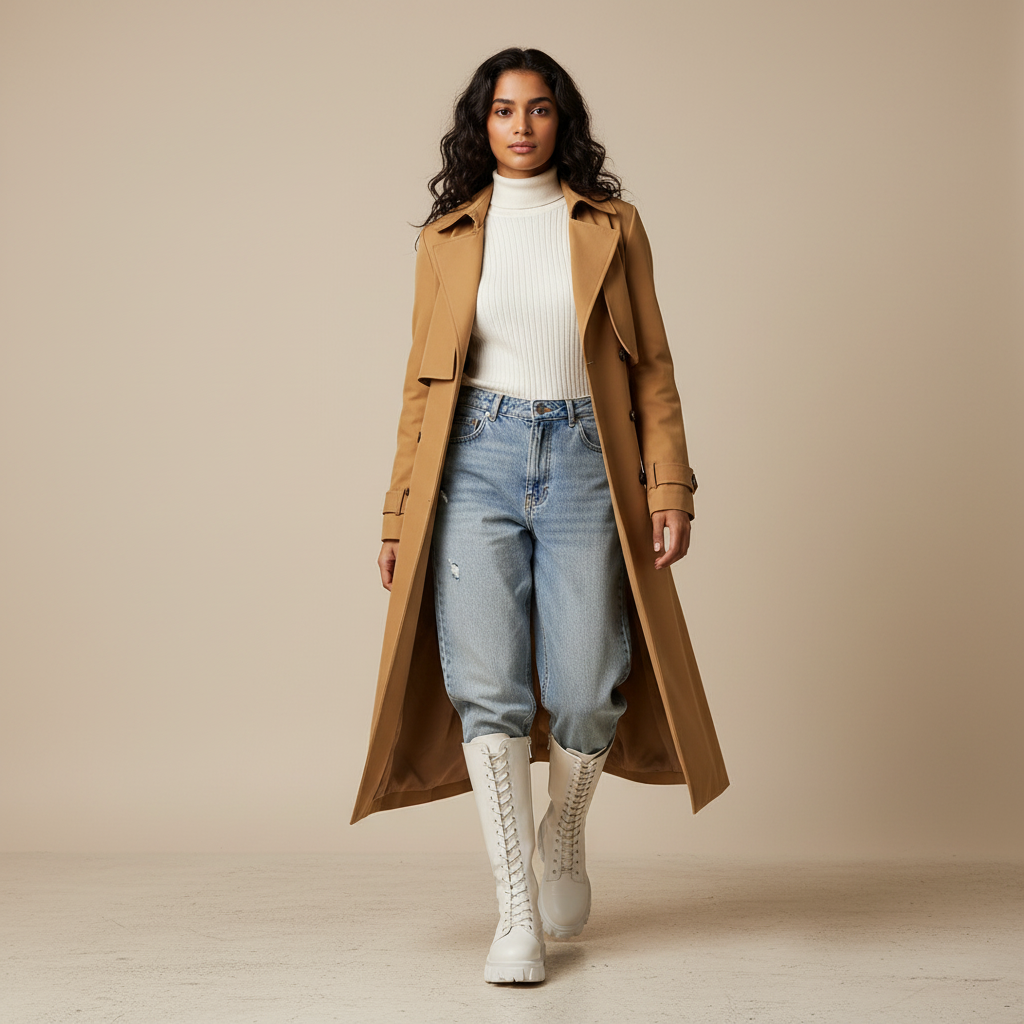 Bottes blanches - Look 3