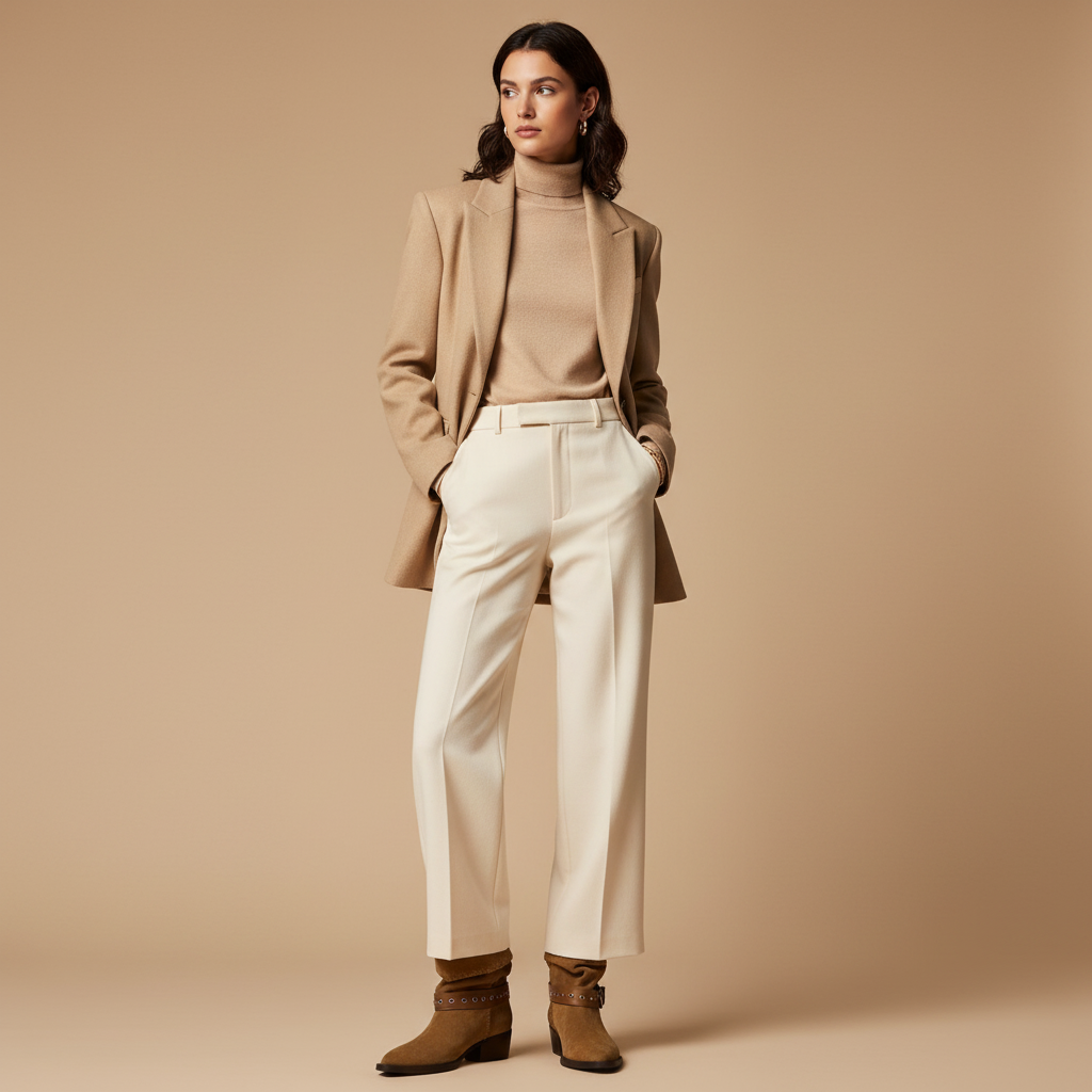 Bottes camel - Look 1