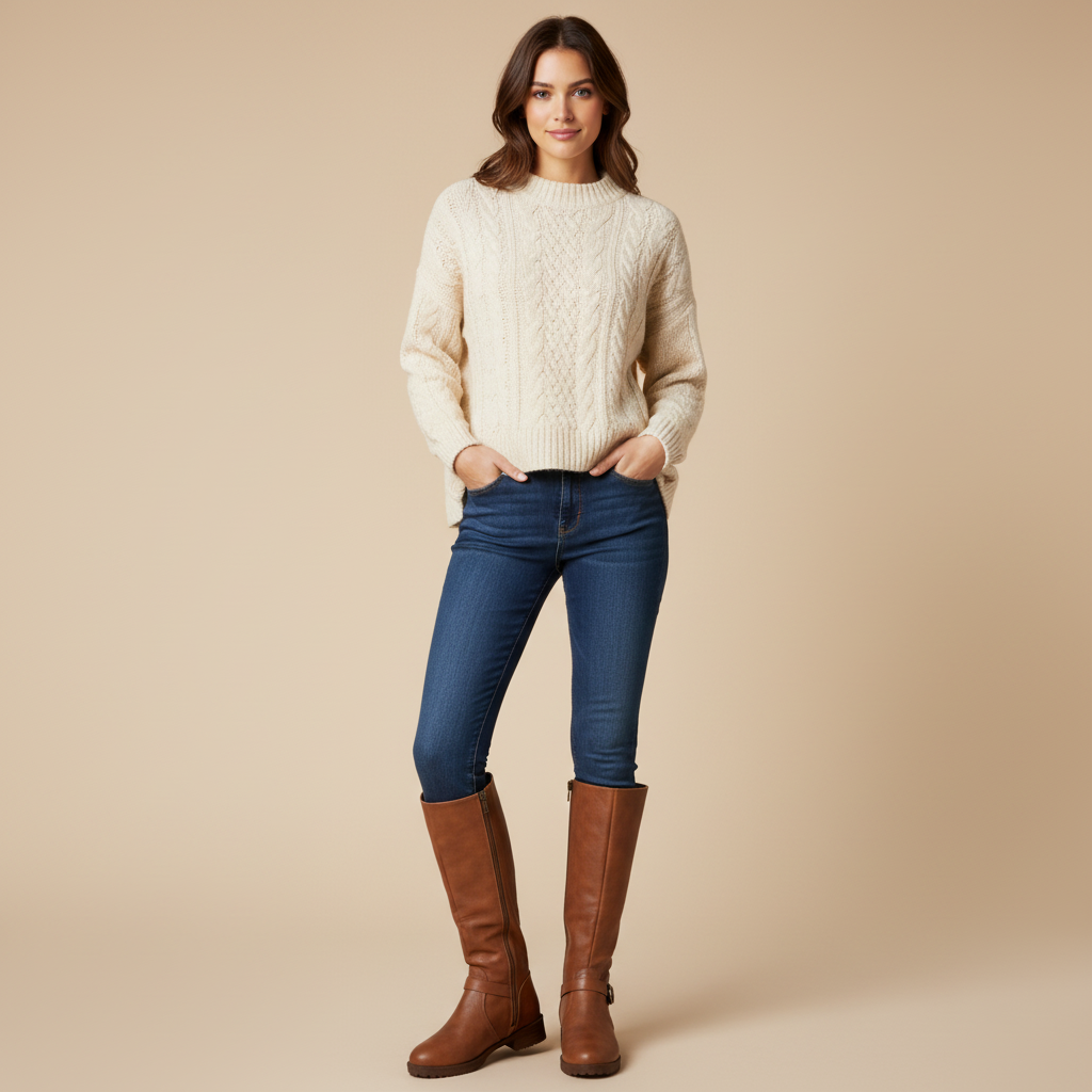 Bottes camel - Look 1