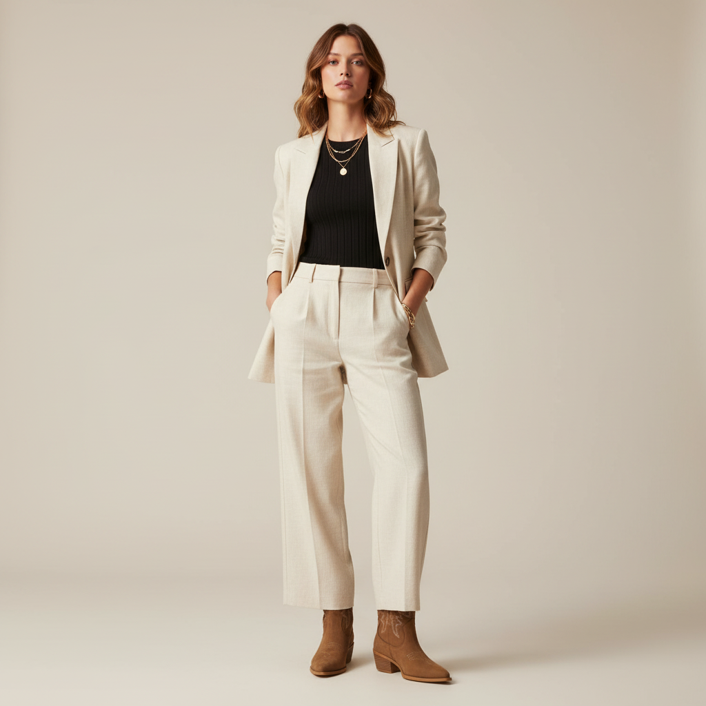 Bottes camel - Look 2