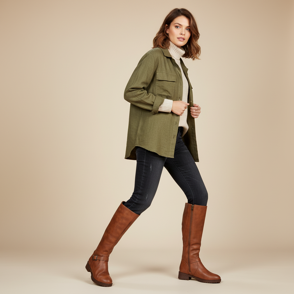 Bottes camel - Look 2