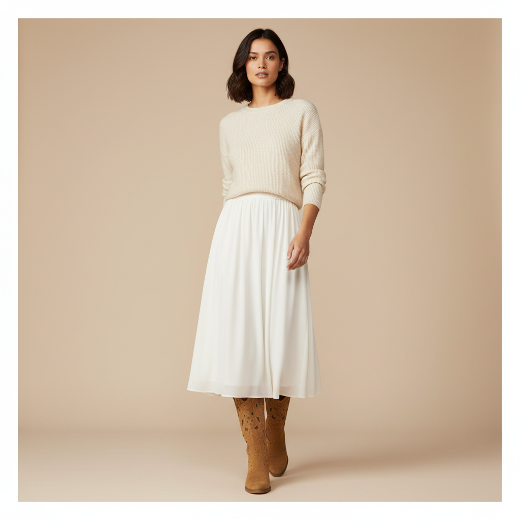 Bottes camel - Look 3