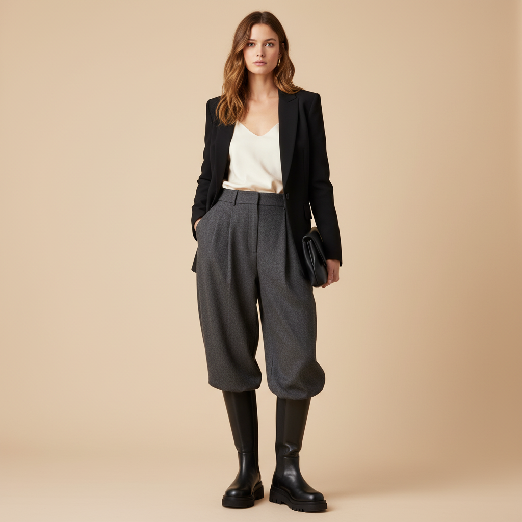 Bottes Chelsea noires - Look 3