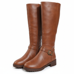 Bottes cognac vue latérale