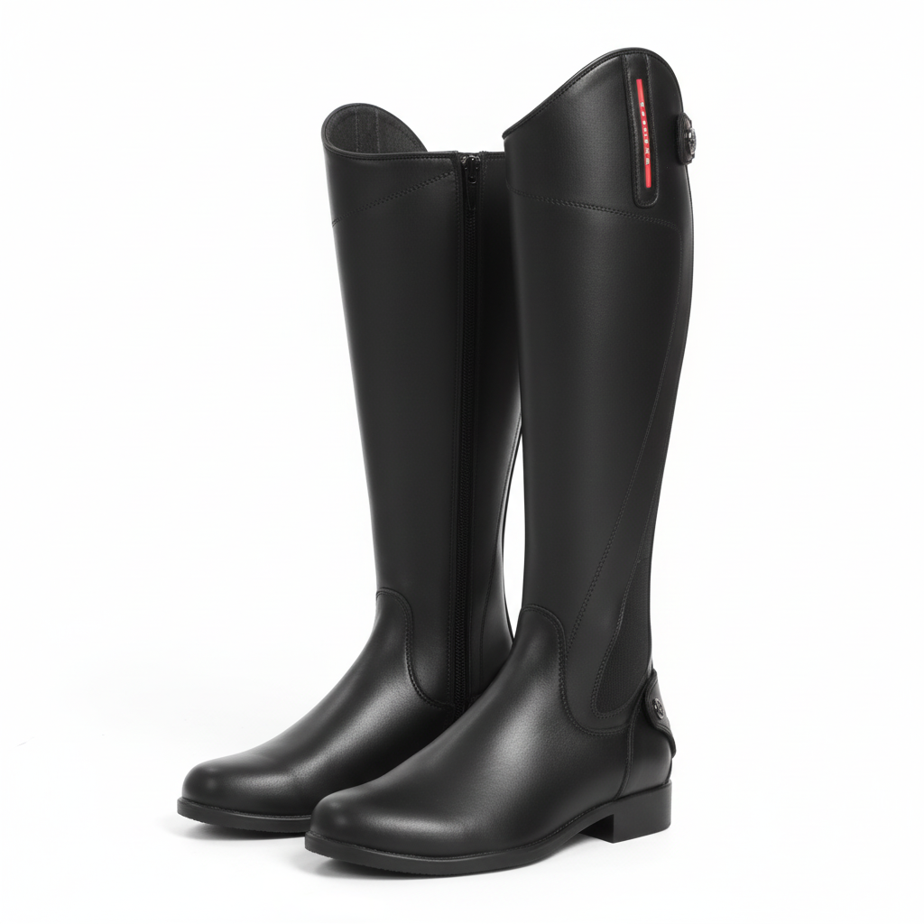 Bottes fond blanc paire