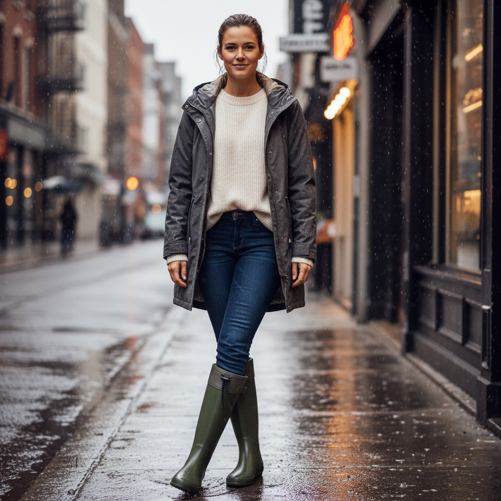 Bottes kaki - Look 1