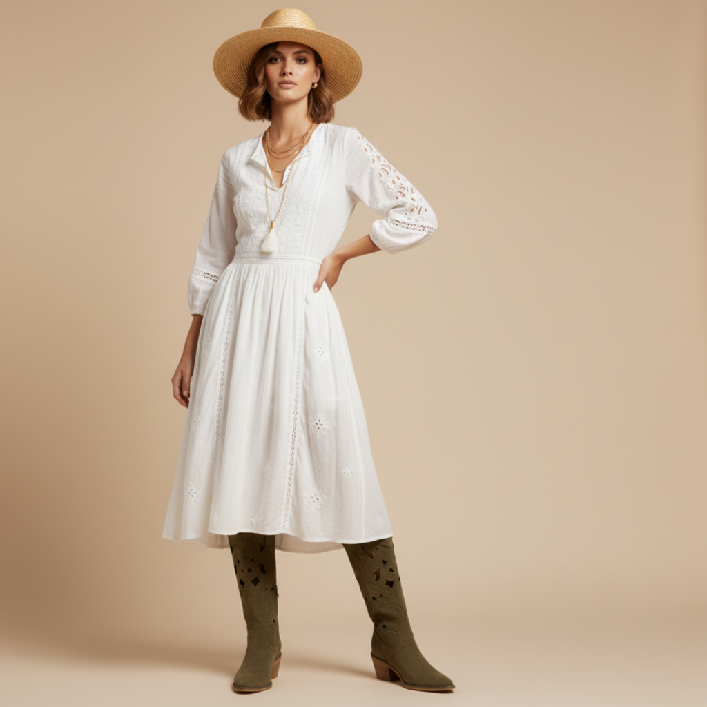 Bottes kaki - Look 2