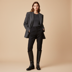 Bottes - Look blazer et pantalon tailleur
