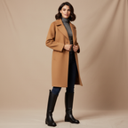 Bottes - Look manteau d'hiver et jean