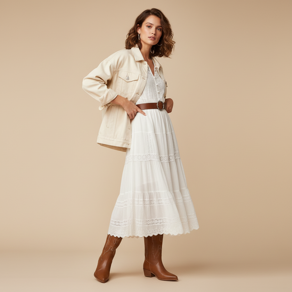 Bottes marron - Look 1