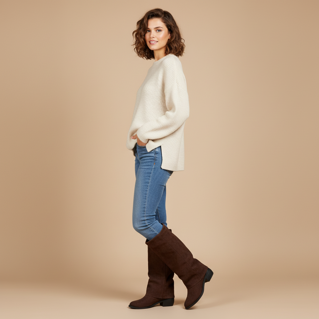 Bottes marron - Look 1