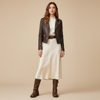 Bottes marron - Look chic